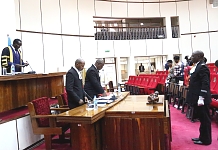 EALA Speaker addresses the Plenary Session at the Parliament of Tanzania Chambers