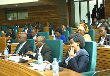 A section of the EAC Ministers and Members pay close attention to the proceedings in the House
