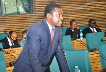 Hon Bernard Mulengani speaks on the floor of the House