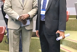 EALA Speaker Rt Hon Joseph Ntakirutimana and Hon  Suleiman Shahbal representing the East African Legislative Assembly at the 148th Inter-Parliamentary Union (IPU) Assembly in Geneva, Switzerland