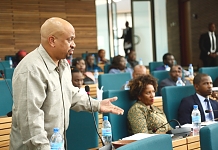 Hon Dr Abdullah H. Makame who seconded the Motion presented by Hon Abdikadir Aden to introduce an amendment to the EAC Customs Management Act, 2014