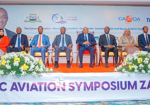 The Rt. Hon. Joseph Ntakirutimana, Speaker of the East African Legislative Assembly (EALA) at the 6th EAC Aviation Symposium organized by the EAC-Civil Aviation Safety and Security Oversight Agency (EAC-CASSOA)