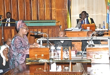 Chair of the Council of Ministers, Hon Dr Susan A. Kolimba addresses the House
