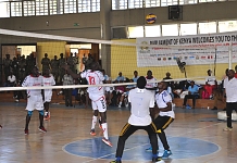 Kenya vs Tanzania in the volleyball match