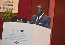 The Speaker of EALA addresses the 141st IPU Meeting in Belgrade