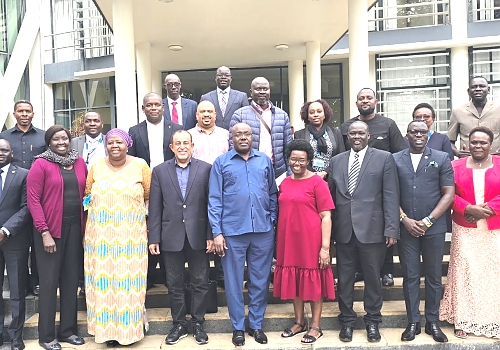 EALA Commission, along with the Chairpersons of the Assembly’s Standing Committees and Senior Staff of the Assembly after the planning meeting in Arusha, Tanzania