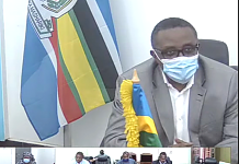 Hon Dr Vincent Biruta, takes his seat shortly after swearing in as ex-officio Member of EALA