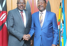 EALA Speaker, Rt Hon Joseph Ntakirutimana received by Rt. Hon. Moses Wetangula, Speaker of National Assembly of Kenya