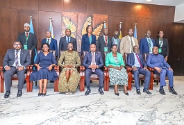 The EAC Bureau of Speakers posing for a group photo