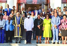 A moment with President Museveni and EALA Members, committed to enhancing cooperation in East Africa.