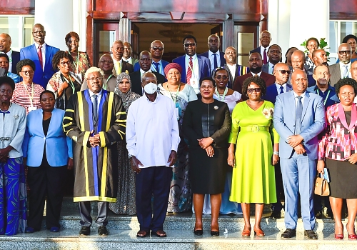 A moment with President Museveni and EALA Members, committed to enhancing cooperation in East Africa.